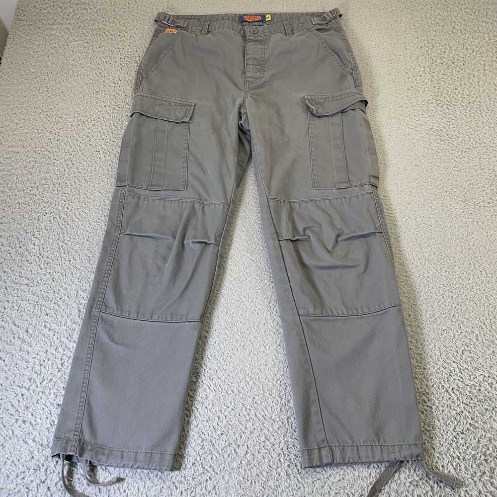 Empyre Cargo Pants Mens 30x38‎ Gray Relaxed Fit Skater Fatigue Grunge Military